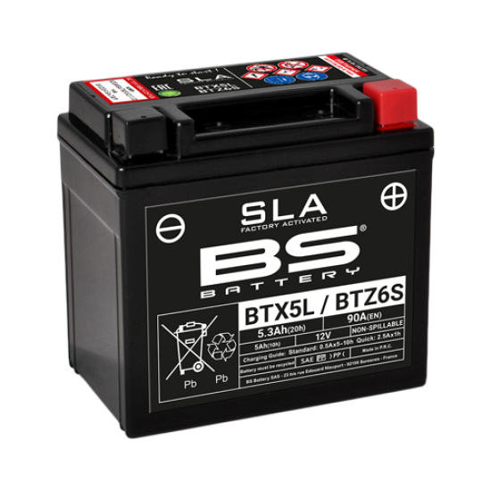 Bs Battery Btz6S / Btx5L (Sla) Honda Dıo Motosiklet Aküsü