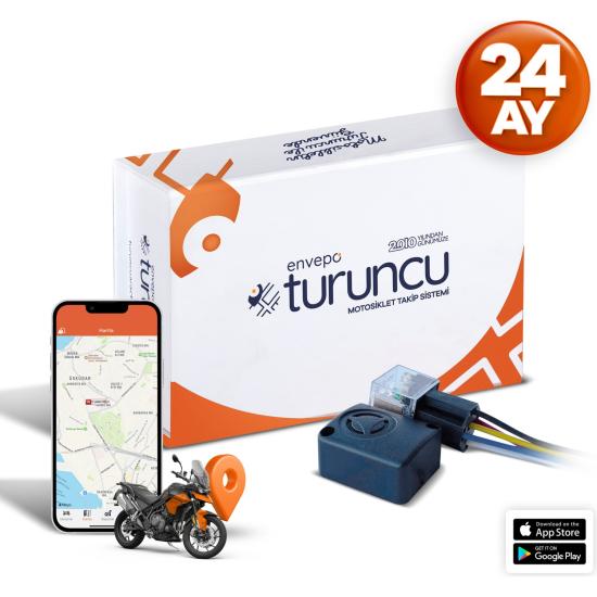 Turuncu Motosiklet Takip Cihazı ( 24 Aylık ) +Turuncu Buzzer